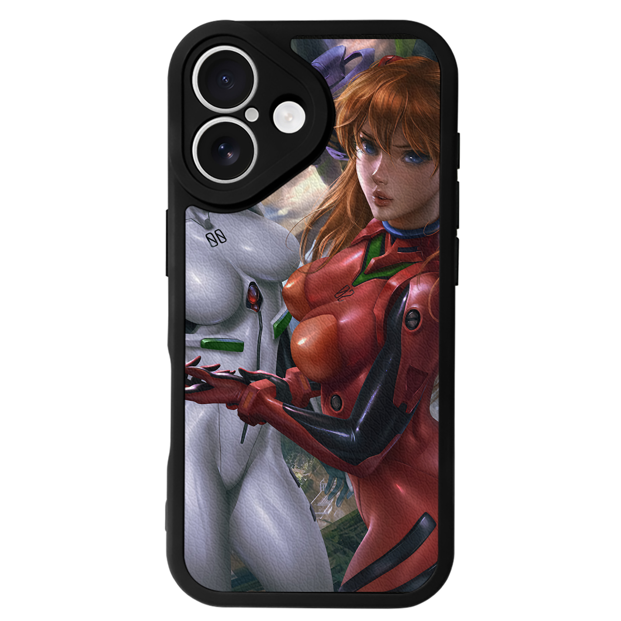（画像用） EVA 新世紀エヴァンゲリオン 【iPhone 16シリーズ対応】シリコンスマホケース（レザー調） 材質：シリコン